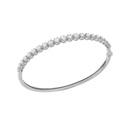 Alexa White Diamond Bangle