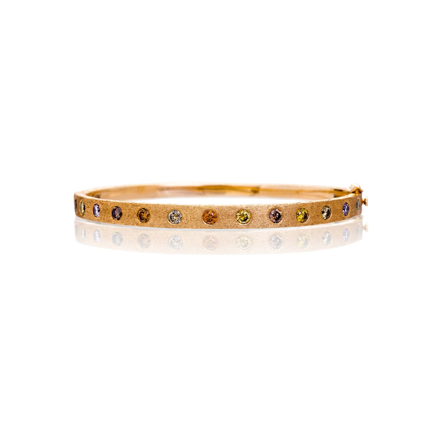 Dunes Multi-Color Diamond Wide Bangle