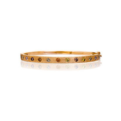 Dunes Multi-Color Diamond Wide Bangle