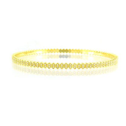 Abacus Small White Diamond Bangle
