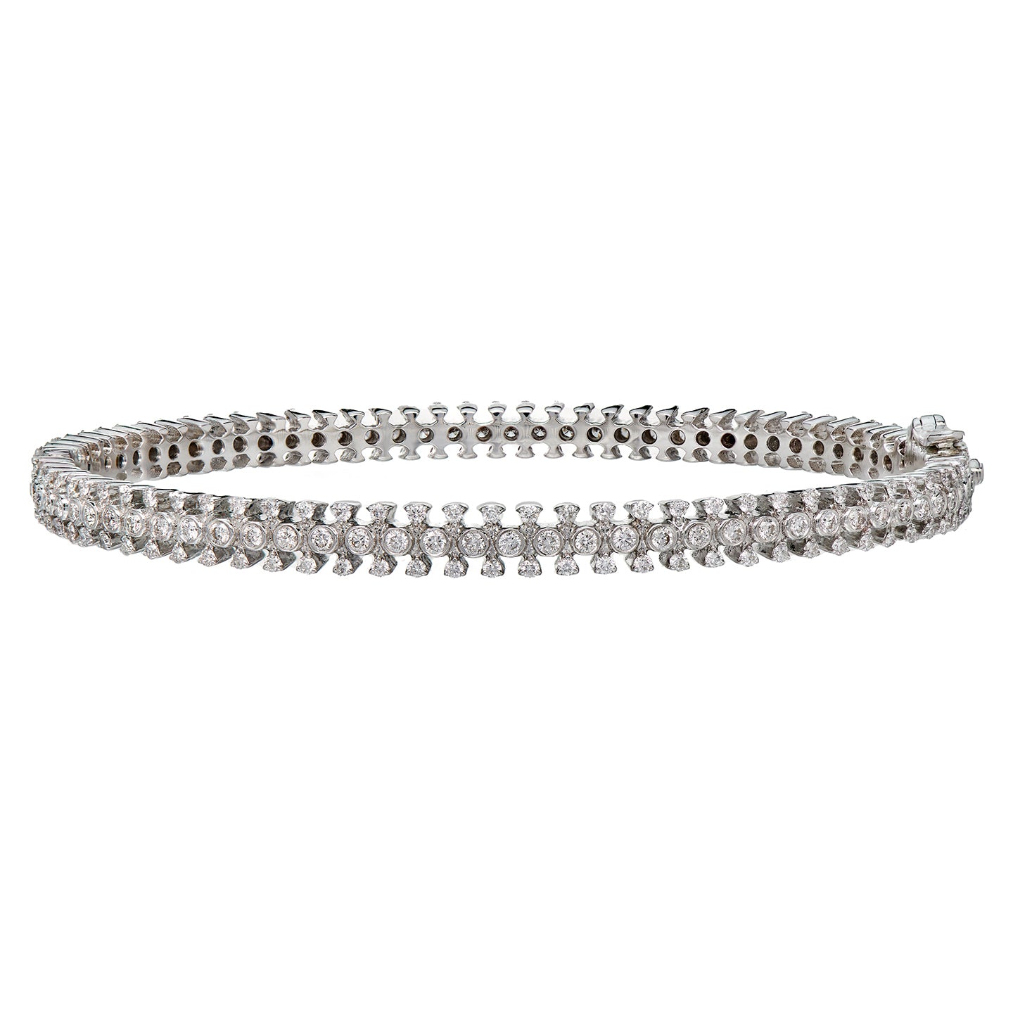 Adele White Diamond Bangle