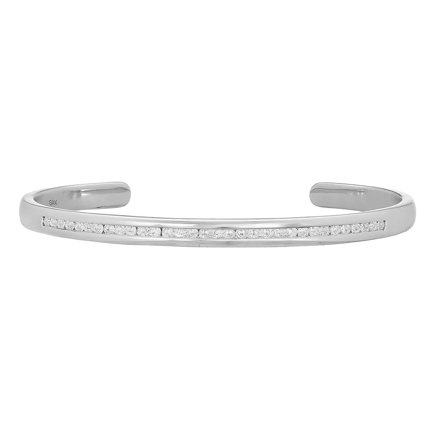 Nova White Diamond Cuff