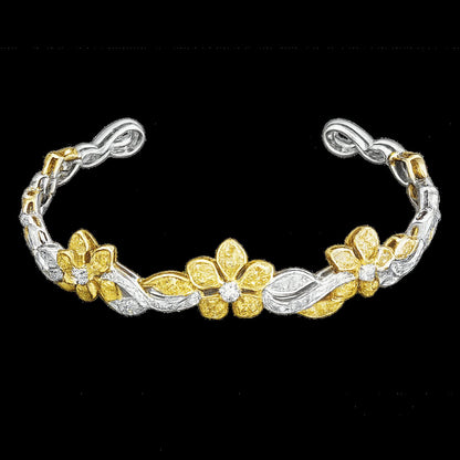 Enchanted Garden Yellow Diamond Cuff