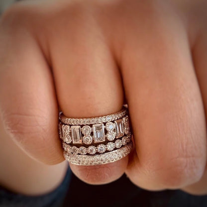 Modern Heritage White Diamond Band