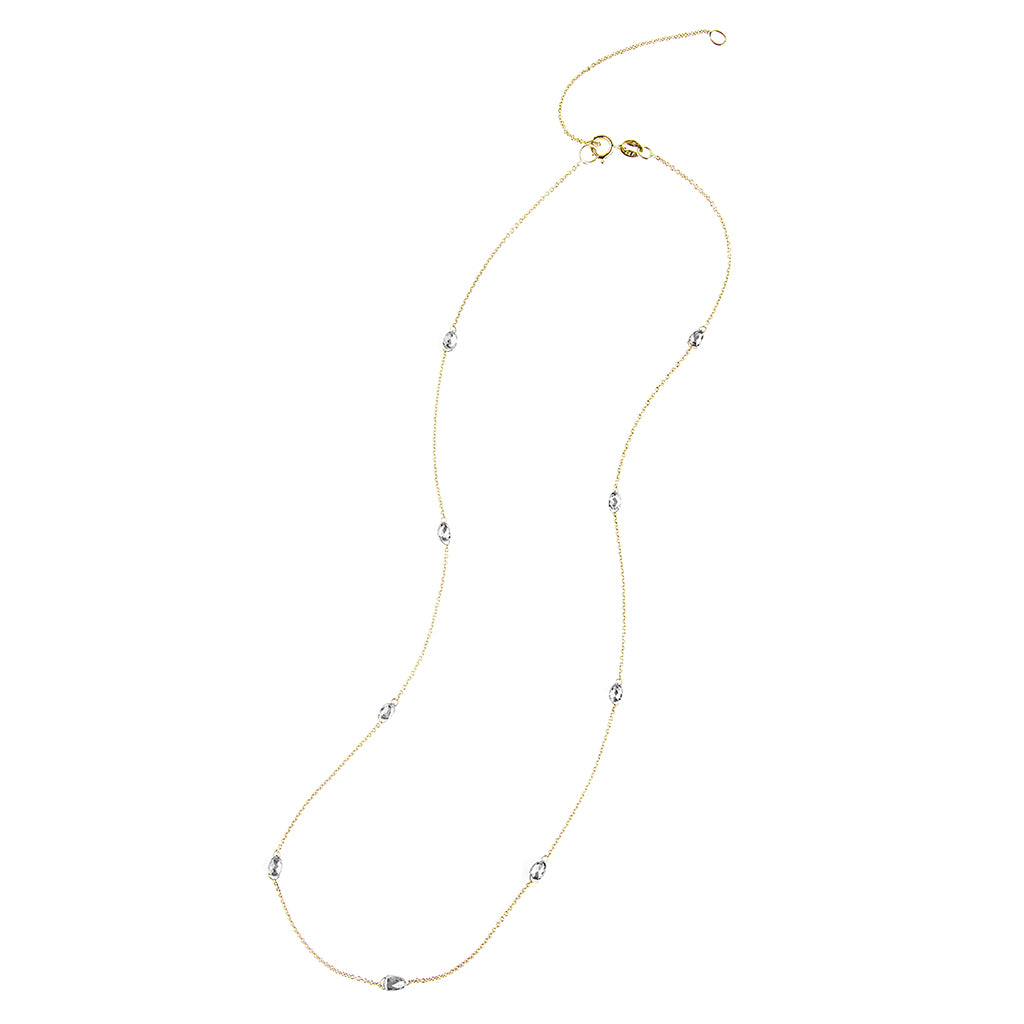 Katherine Briolette White Diamond Chain