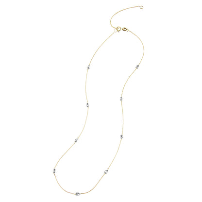 Katherine Briolette White Diamond Chain