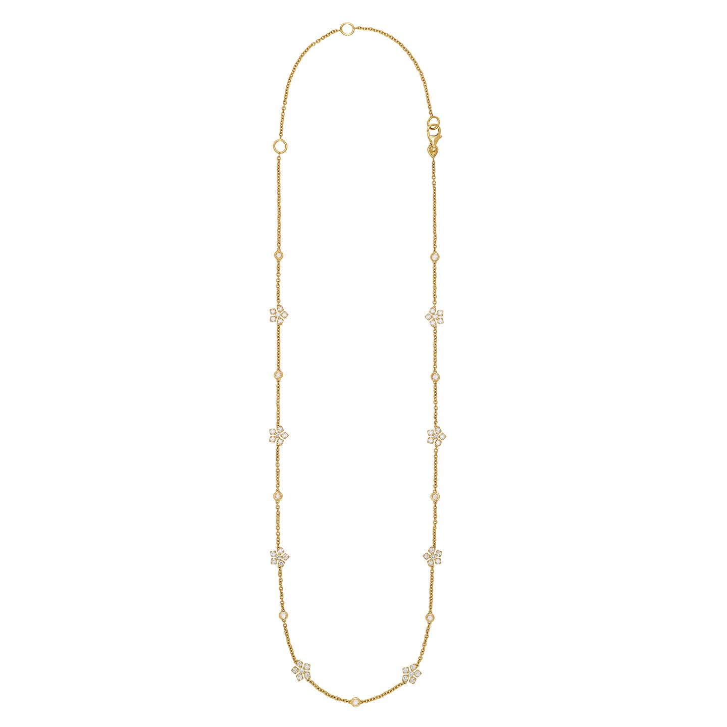 Enchanted Garden White Diamond Necklace