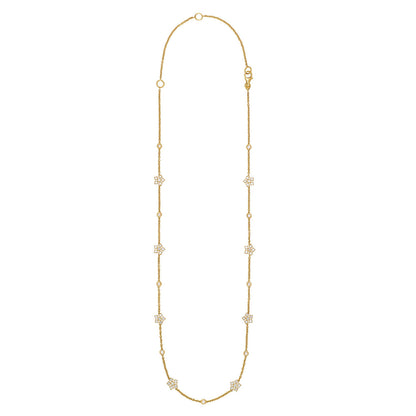 Enchanted Garden White Diamond Necklace