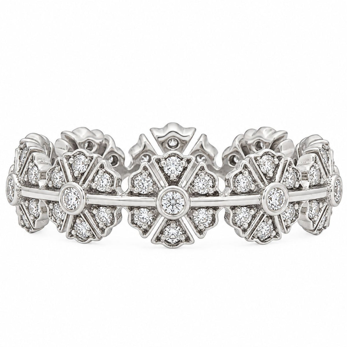 Camelia White Diamond Band