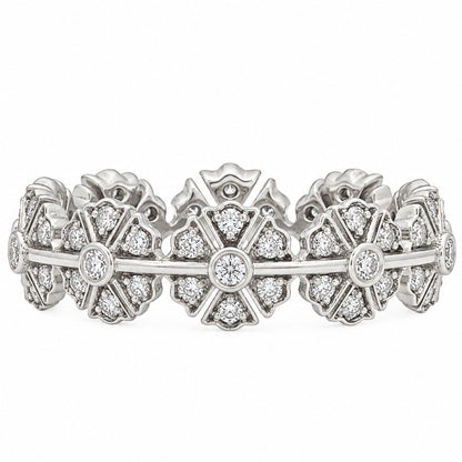 Camelia White Diamond Band