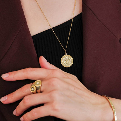 Celeste White Diamond Pendant