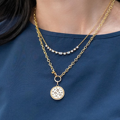 Celeste White Diamond Pendant