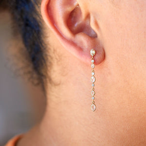 Amara White Diamond Earrings