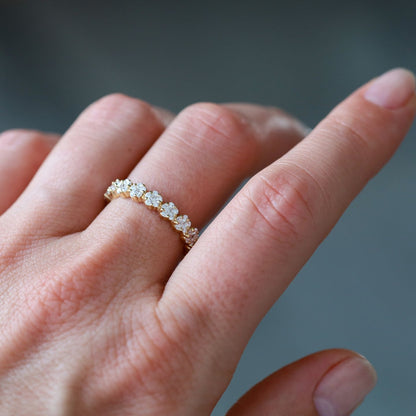Rosetta White Diamond Band