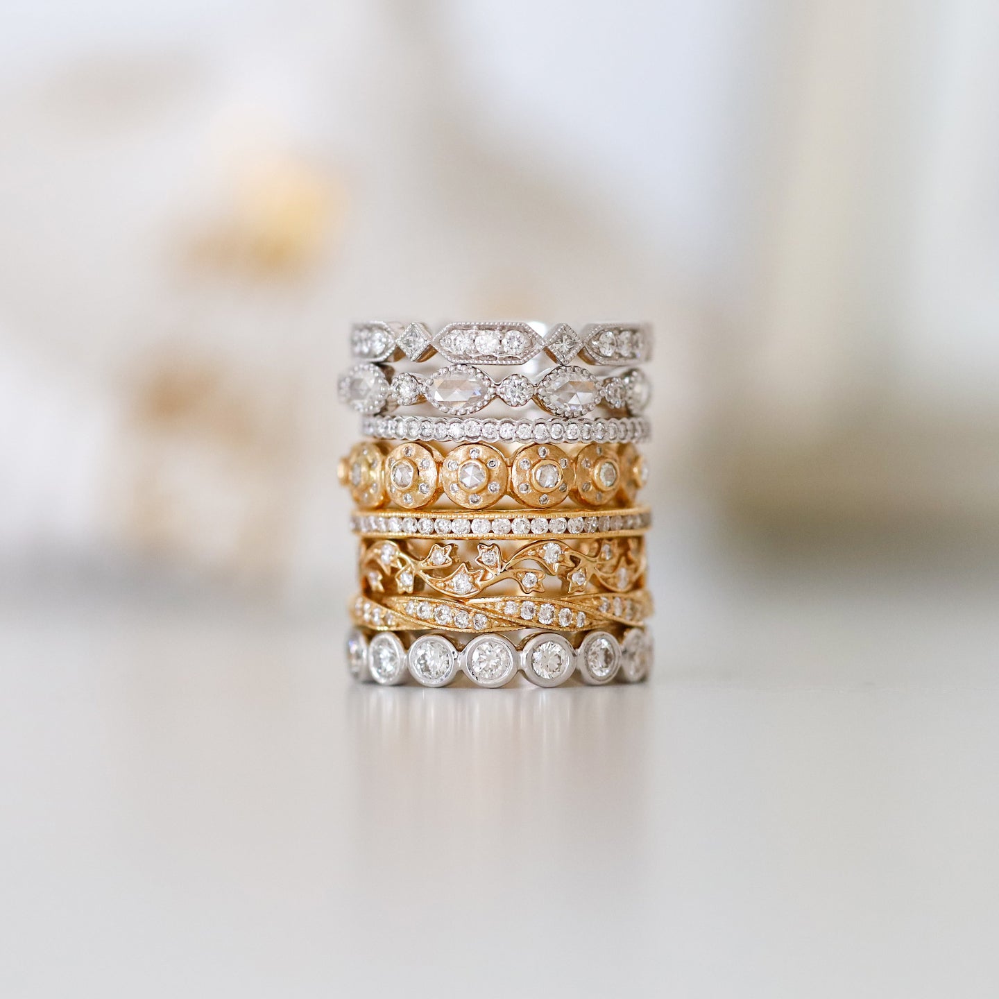 Dunes Classic White Diamond Band