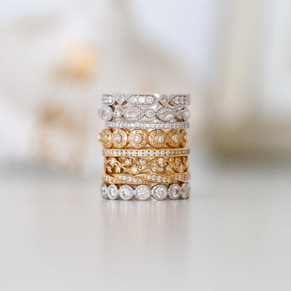 Dunes Classic White Diamond Band