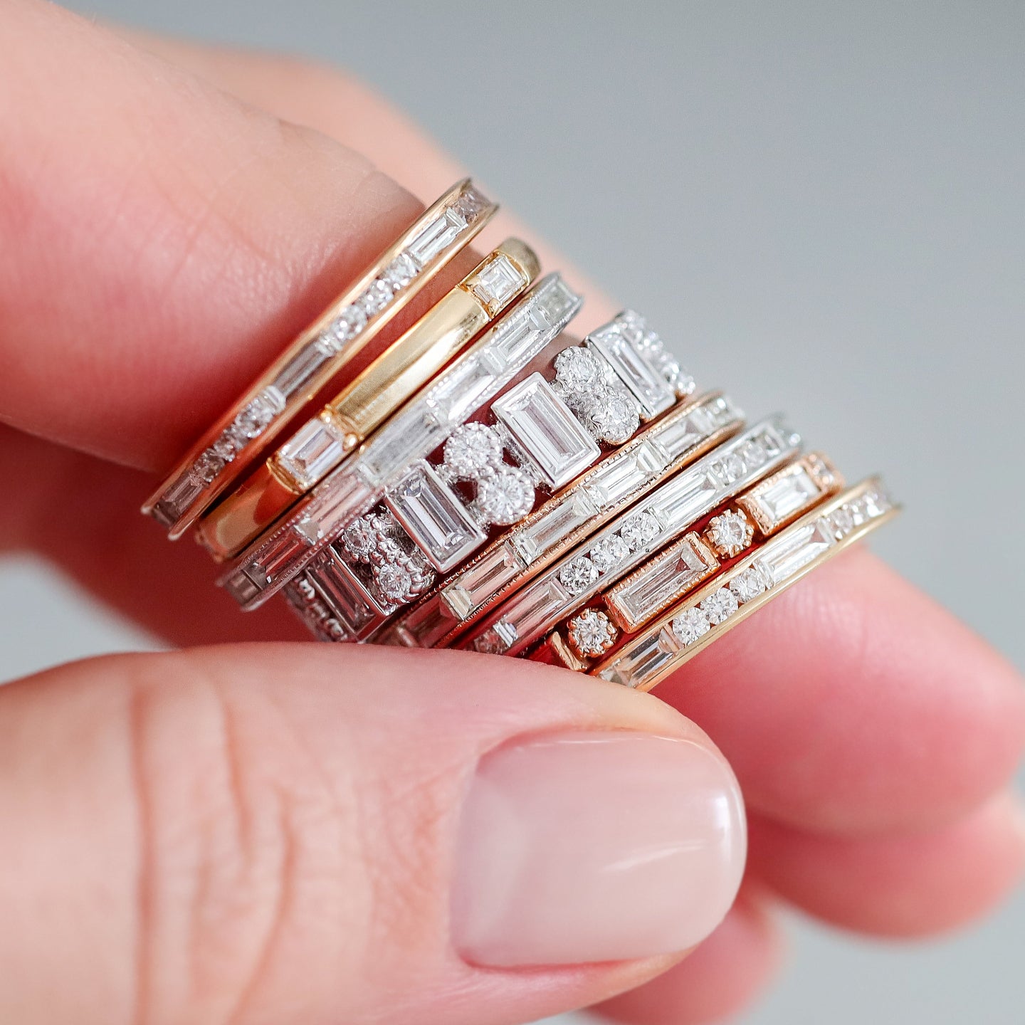 Modern Heritage White Diamond Band