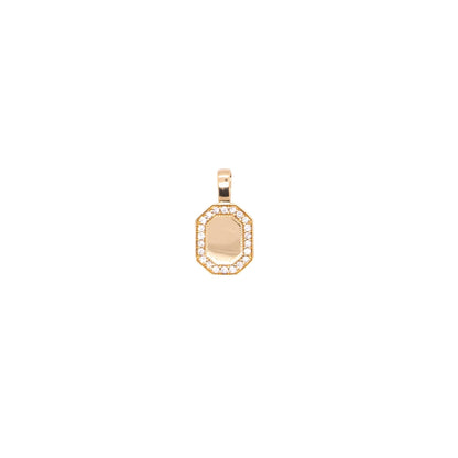 P.S. White Diamond Small Tag Pendant