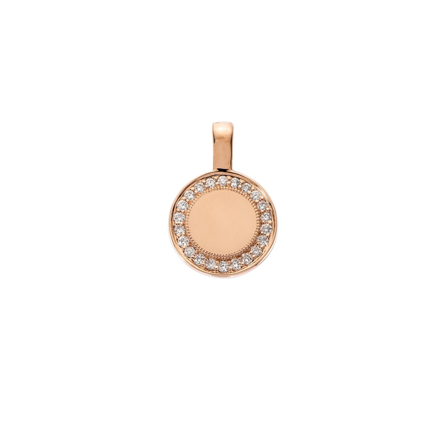 P.S. White Diamond Small Round Charm