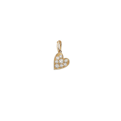 P.S. White Diamond Heart Charm