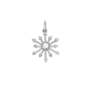 Leena White Diamond Pendant