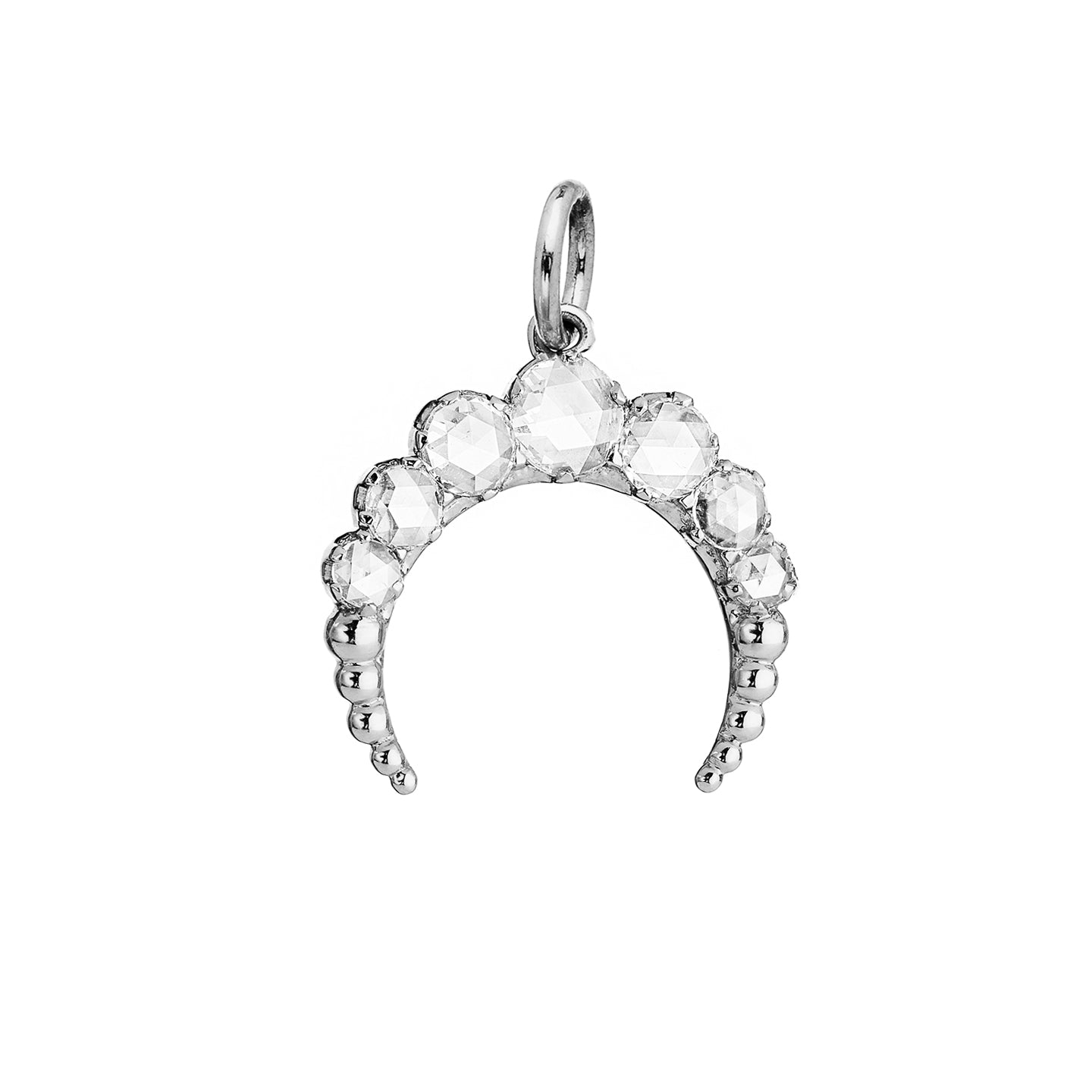 Arc White Diamond Pendant