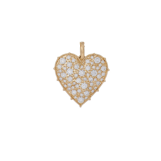 Confetti Small Heart White Diamond Pendant