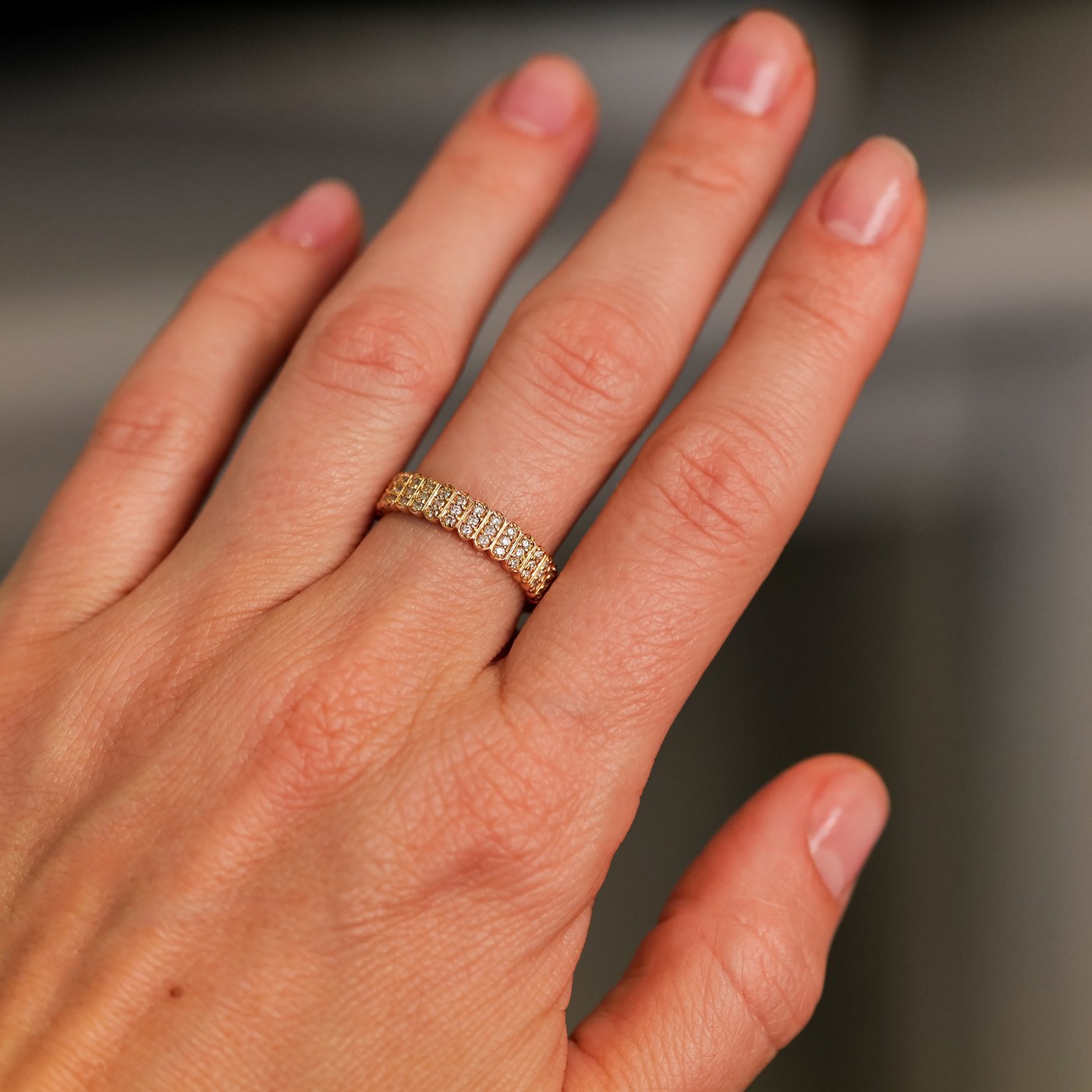 Abacus White Diamond Band