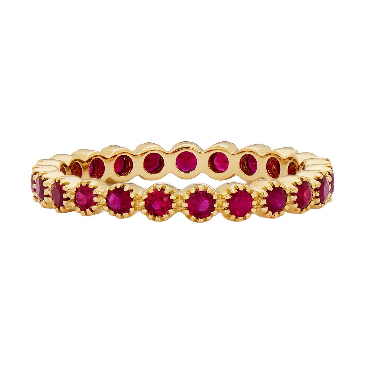 Bezel Ruby Band