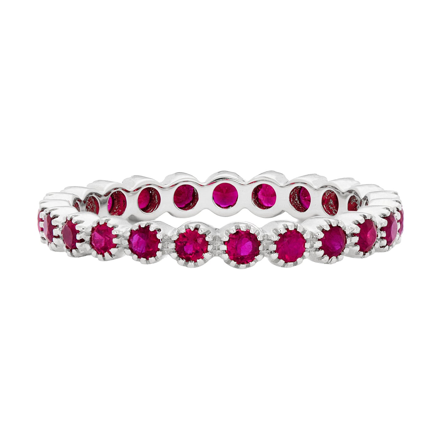 Bezel Ruby Band