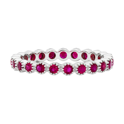 Bezel Ruby Band