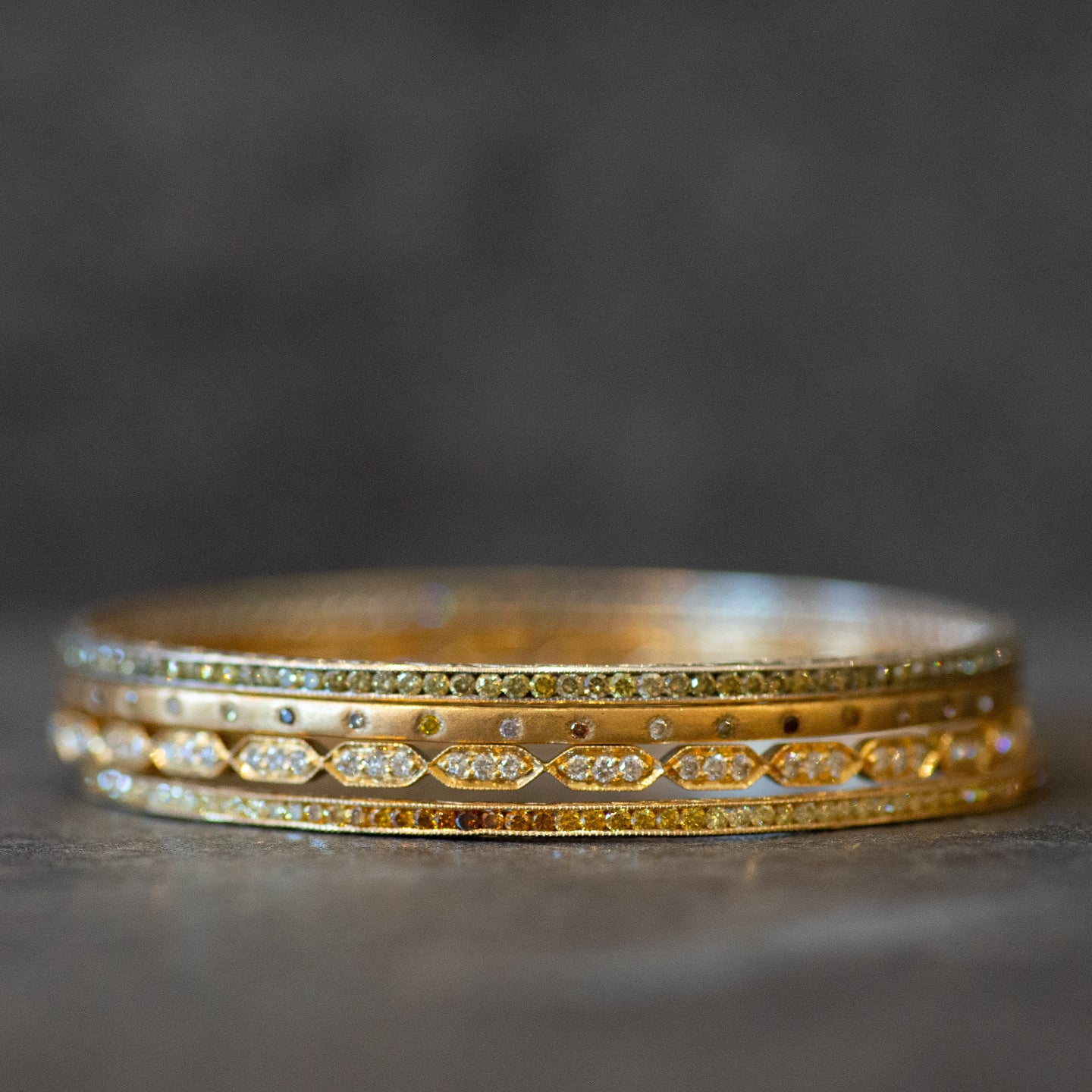 Dunes Multi-Color Diamond Bangle