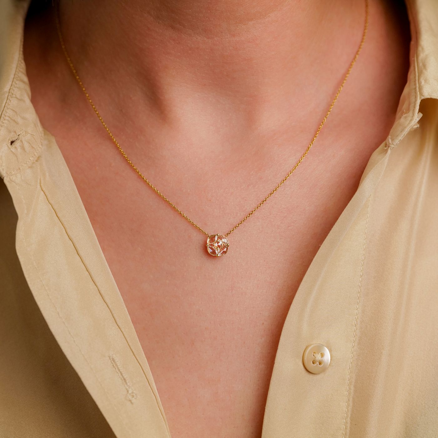 Sophia White Diamond Necklace