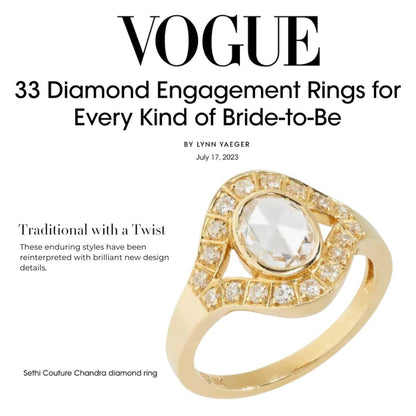 Chandra White Diamond Ring