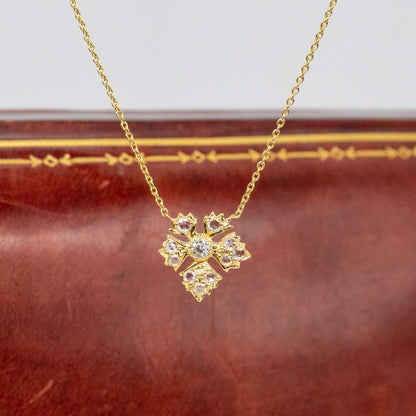 Enchanted Garden White Diamond Necklace