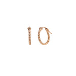 Rope Small Gold Hoops