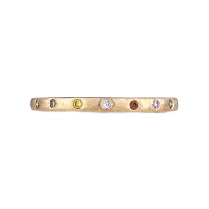 Dunes Narrow Multi-Color Diamond Band