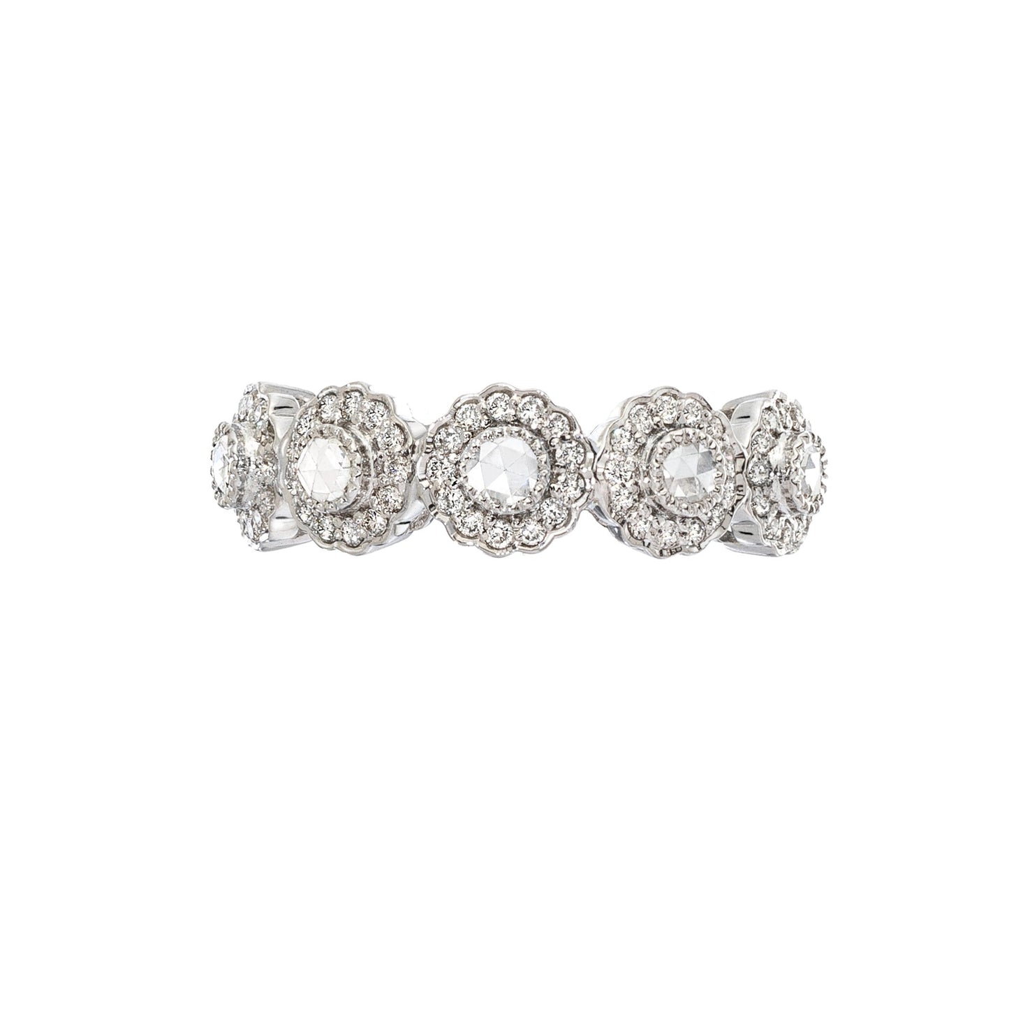True Romance 5 Stone White Diamond Ring