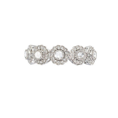 True Romance 5 Stone White Diamond Ring