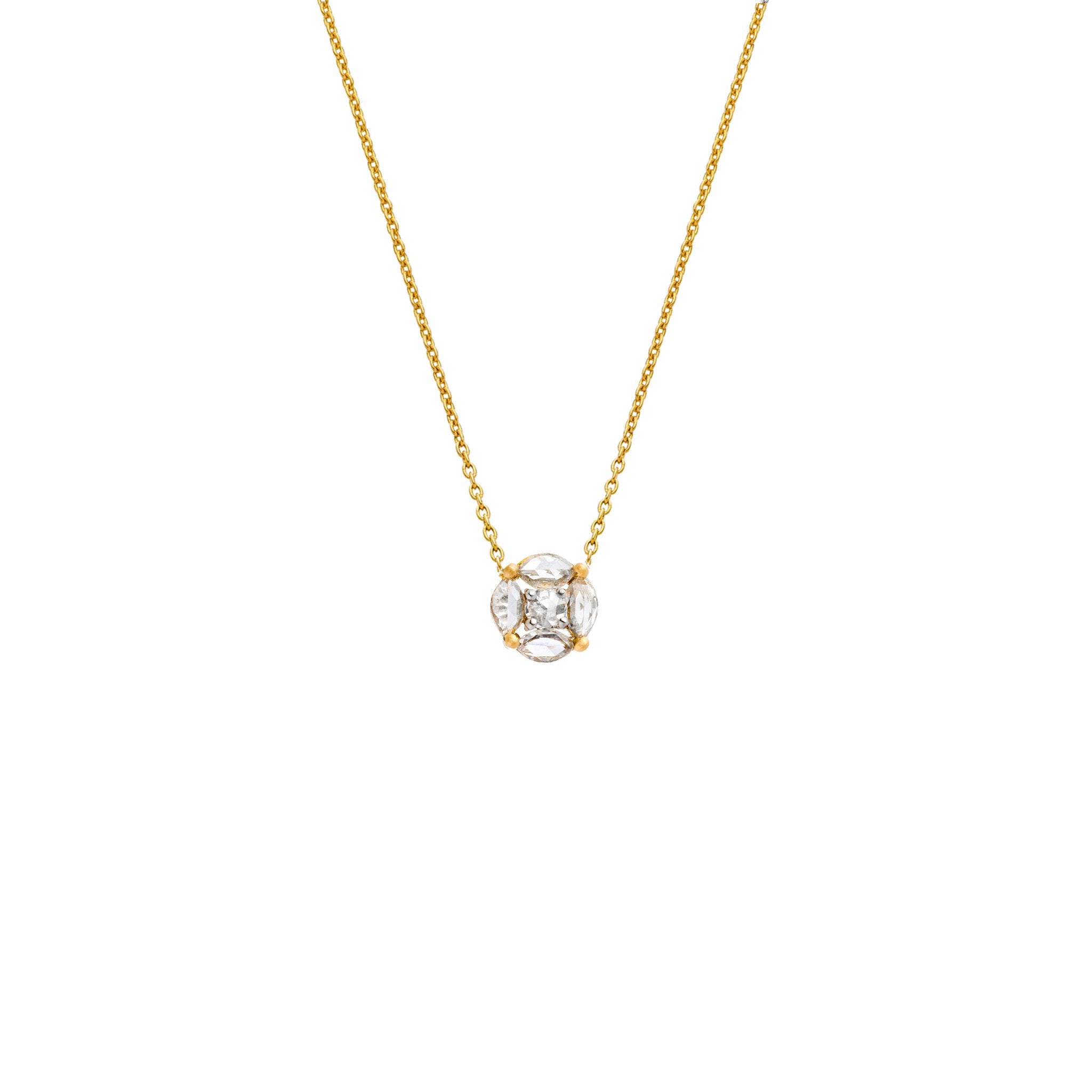 Sophia Marquise Rose Cut Diamonds Necklace