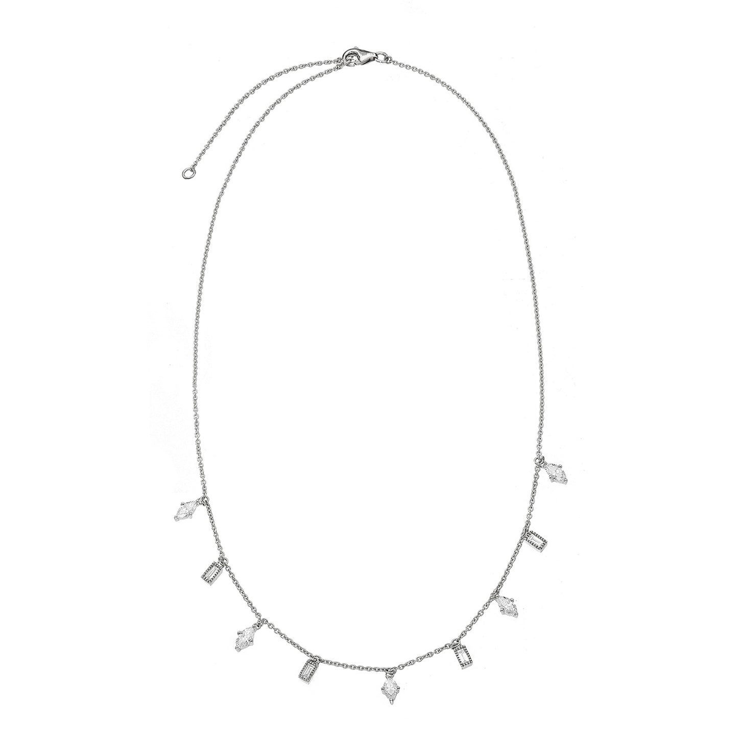 Lluvia White Diamond Necklace