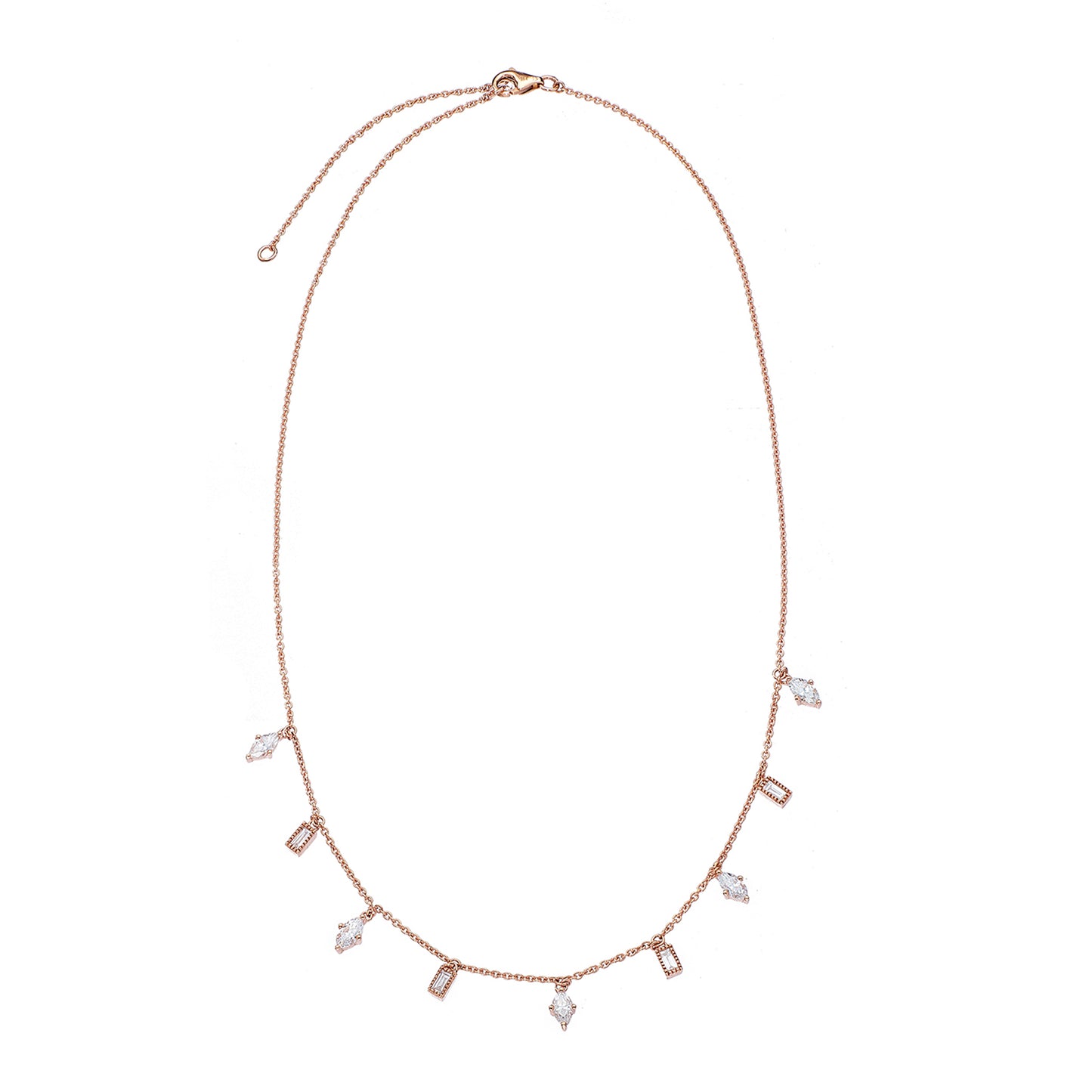 Lluvia White Diamond Necklace