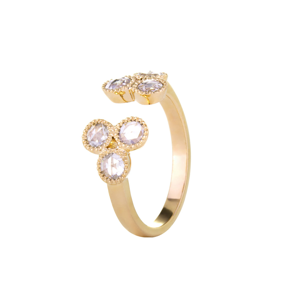 Grace Rose Cut Diamond Yellow Gold Ring