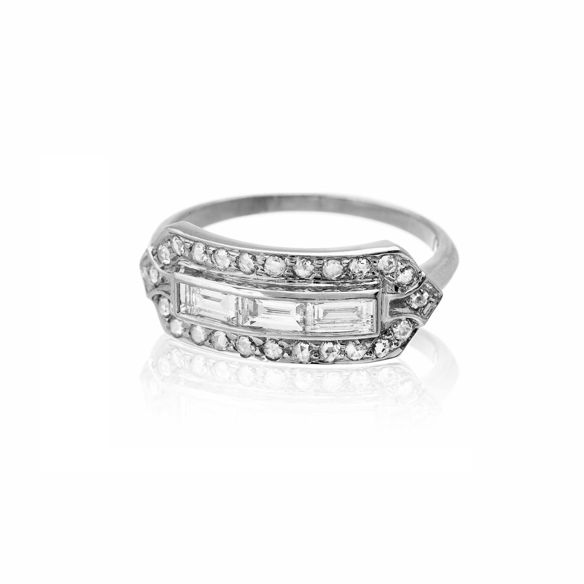 Amelia Baguette Diamond Ring