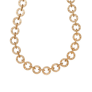 Dunes Circle Diamond Link Necklace