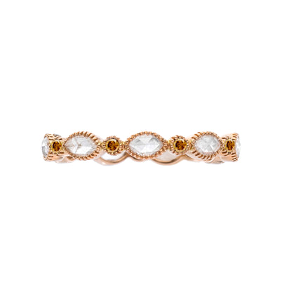 Amara Burnt Orange Diamond Band