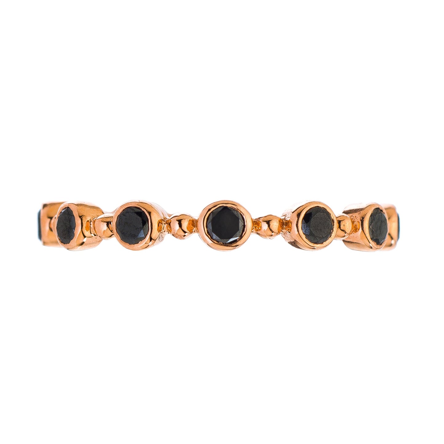 Petit Bubble Black Diamond Band