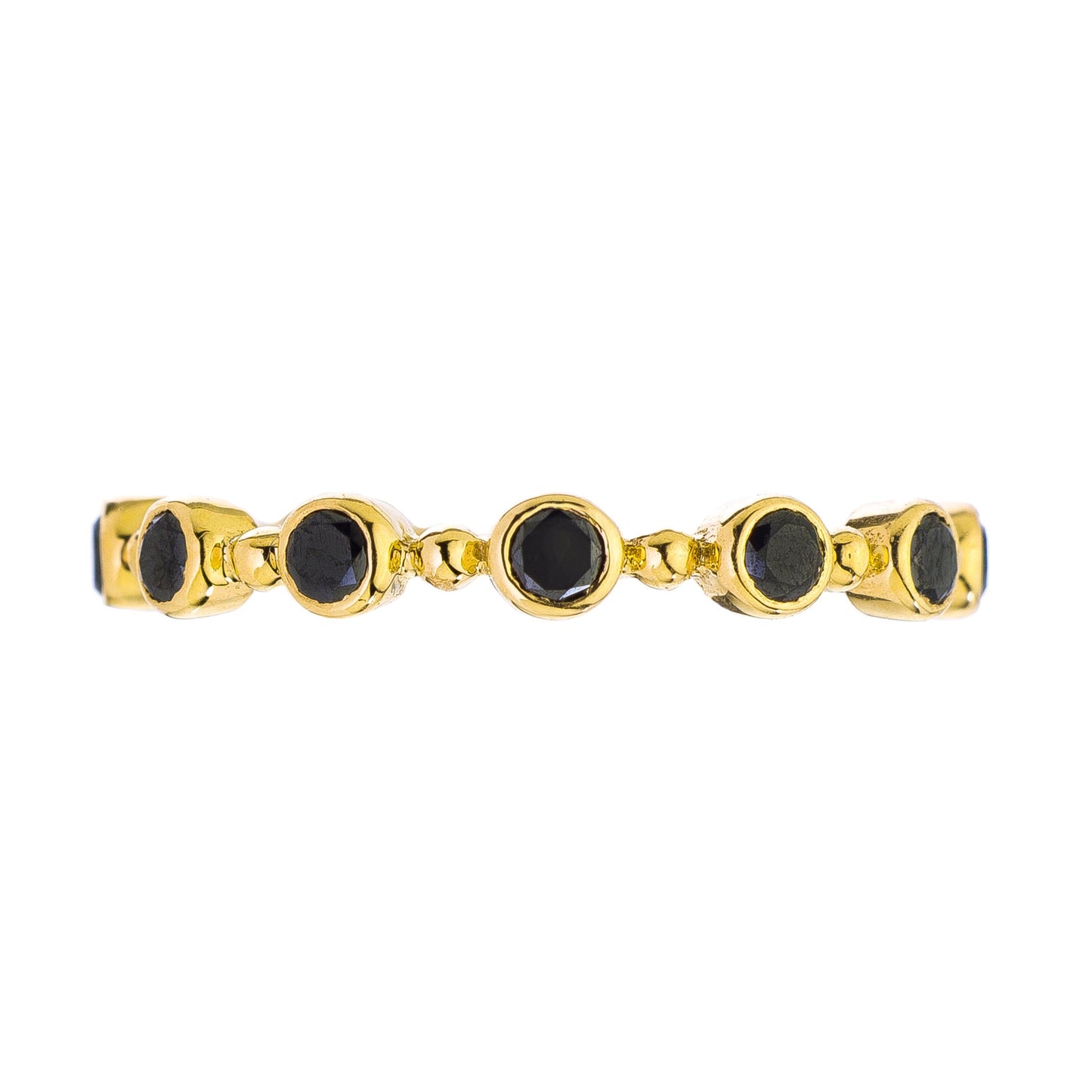 Petit Bubble Black Diamond Band