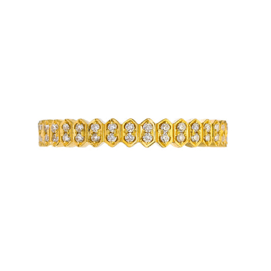 Abacus Small White Diamond Band