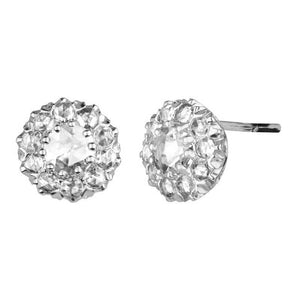 Venus Rose Cut Diamond Stud Earrings
